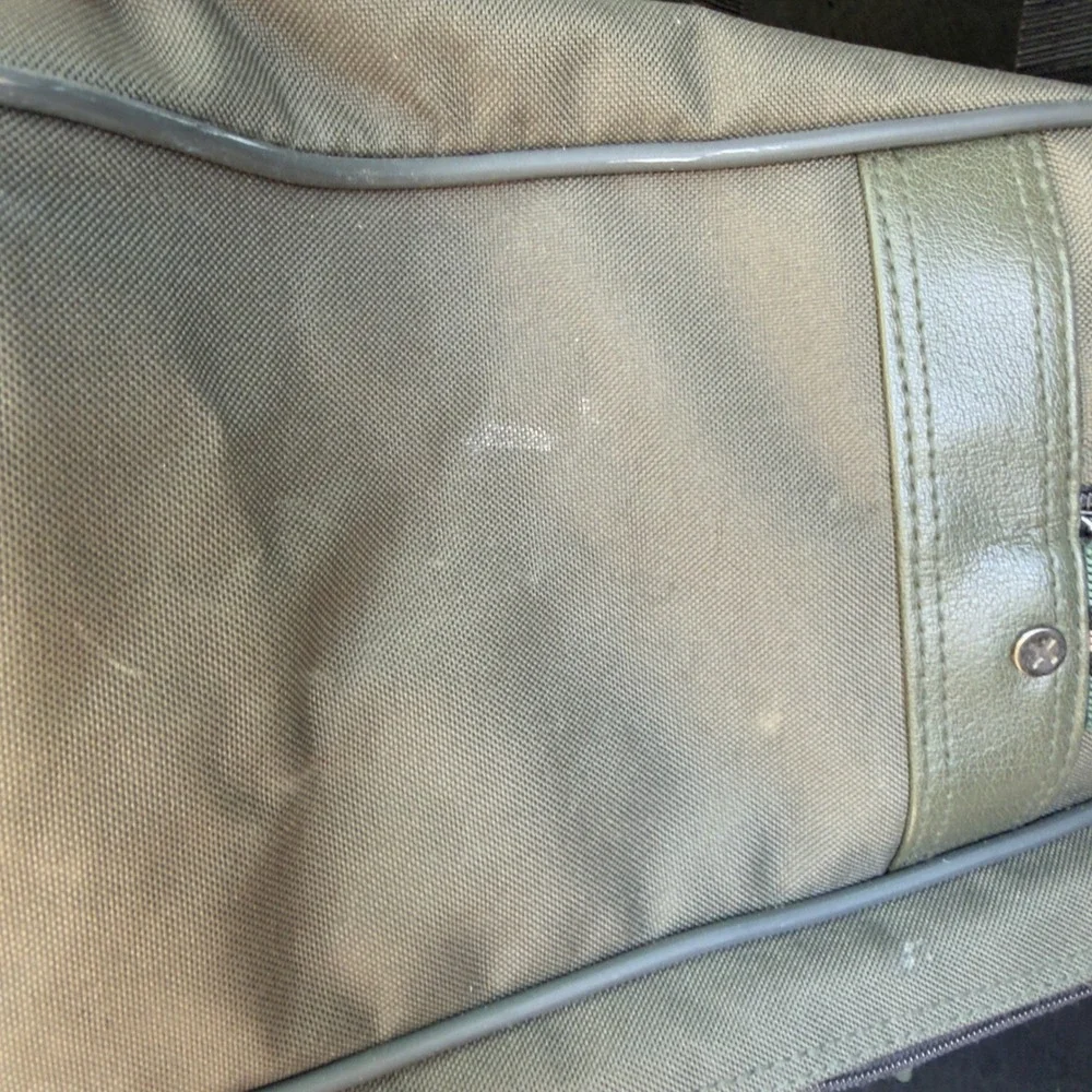 Vintage Samsonite Mystic Duffel Bag Travel Luggage Canvas Olive Green Size Large